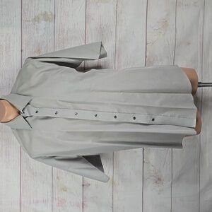 Stafford short sleeve button down men's shirt sz  17 x-tall